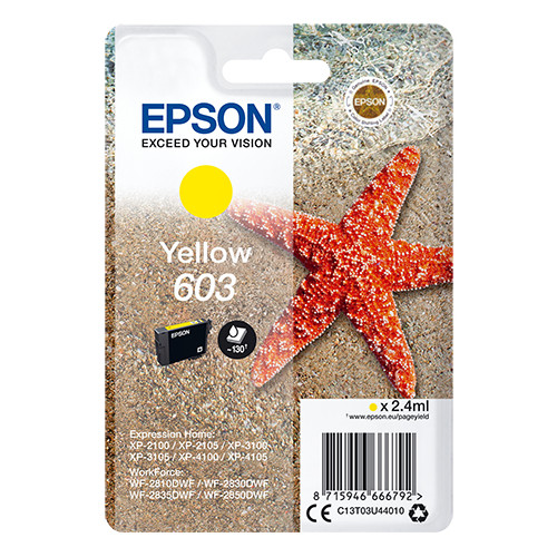 EPSON Epson Singlepack Yellow 603 Ink