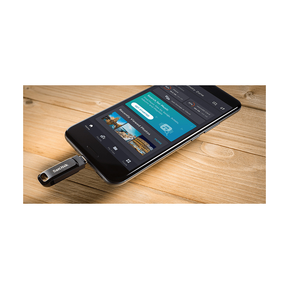 Produktbild för SanDisk Ultra Dual Drive Go USB-sticka 32 GB USB Type-A / USB Type-C 3.2 Gen 1 (3.1 Gen 1) Svart