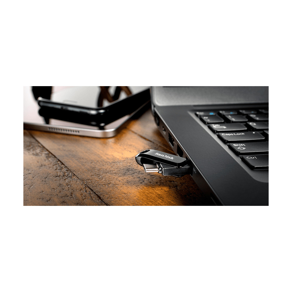 Produktbild för SanDisk Ultra Dual Drive Go USB-sticka 32 GB USB Type-A / USB Type-C 3.2 Gen 1 (3.1 Gen 1) Svart