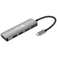 Miniatyr av produktbild för Sandberg USB-C Dock HDMI+3xUSB+PD 100W