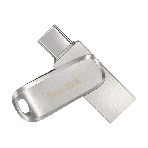 SANDISK SanDisk Ultra Dual Drive Luxe USB-sticka 256 GB USB Type-A / USB Type-C 3.2 Gen 1 (3.1 Gen 1) Rostfritt stål