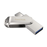 Miniatyr av produktbild för SanDisk Ultra Dual Drive Luxe USB-sticka 128 GB USB Type-A / USB Type-C 3.2 Gen 1 (3.1 Gen 1) Rostfritt stål