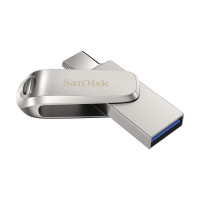 Produktbild för SanDisk Ultra Dual Drive Luxe USB-sticka 64 GB USB Type-A / USB Type-C 3.2 Gen 1 (3.1 Gen 1) Rostfritt stål