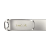 Produktbild för SanDisk Ultra Dual Drive Luxe USB-sticka 64 GB USB Type-A / USB Type-C 3.2 Gen 1 (3.1 Gen 1) Rostfritt stål
