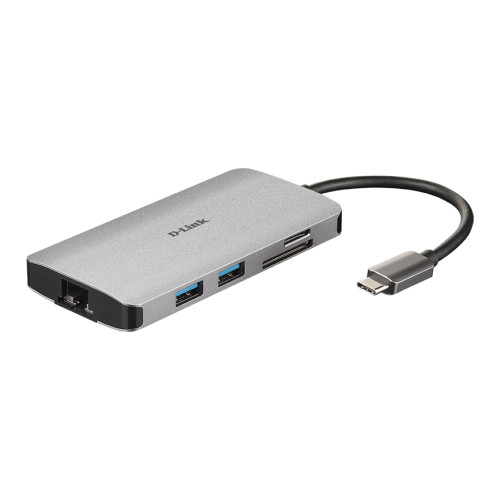D-Link D-Link DUB-M810 dockningsstationer för bärbara datorer Kabel USB 3.2 Gen 1 (3.1 Gen 1) Type-C Silver