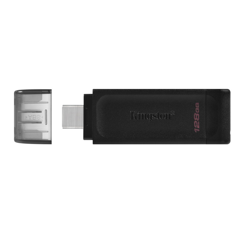 Produktbild för Kingston Technology DataTraveler 70 USB-sticka 128 GB USB Type-C 3.2 Gen 1 (3.1 Gen 1) Svart