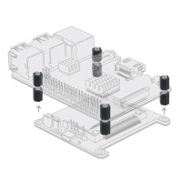 Produktbild för Delock - monteringssats - svart