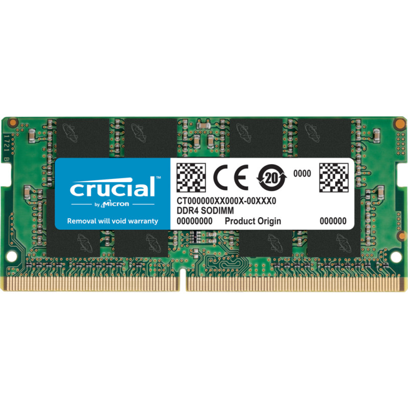 Produktbild för Crucial CT8G4SFRA32A RAM-minnen 8 GB 1 x 8 GB DDR4 3200 MHz