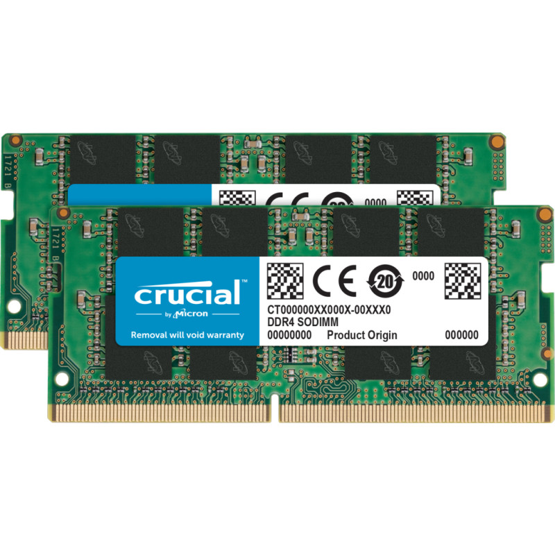 Produktbild för Crucial CT2K16G4SFRA32A RAM-minnen 32 GB 2 x 16 GB DDR4 3200 MHz