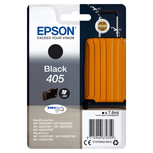 EPSON Epson Singlepack Black 405 DURABrite Ultra Ink
