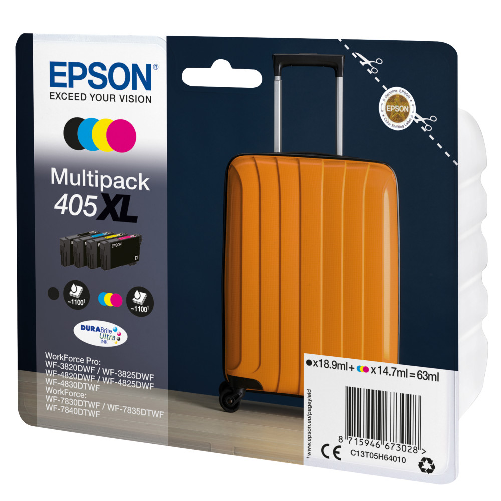 Produktbild för Epson Multipack 4-colours 405XL DURABrite Ultra Ink