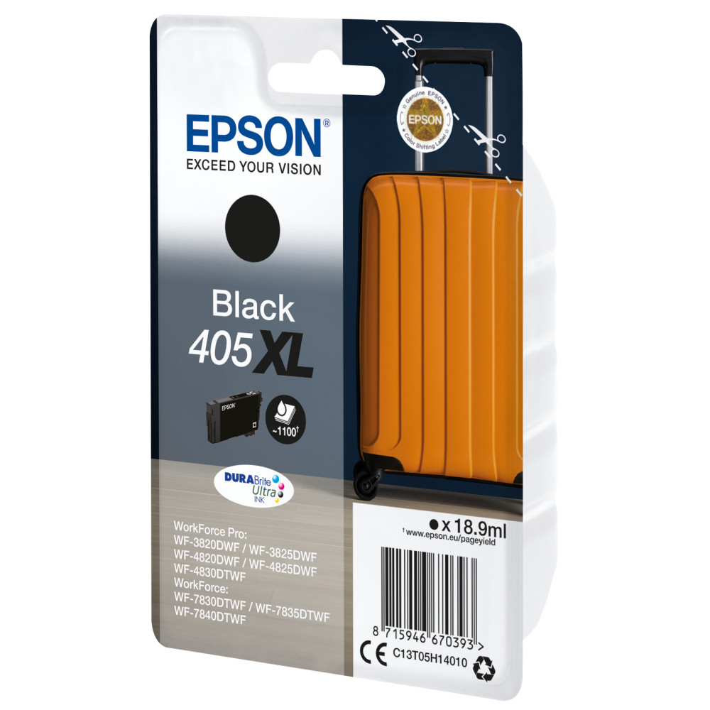 Produktbild för Epson Singlepack Black 405XL DURABrite Ultra Ink