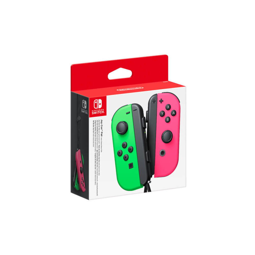 Produktbild för Nintendo Joy-Con Svart, Grön, Rosa Bluetooth Spelplatta Analog / Digital Nintendo Switch