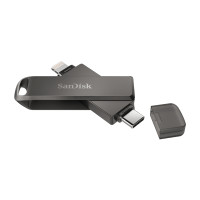 Produktbild för SanDisk iXpand USB-sticka 256 GB USB Type-C / Lightning 3.2 Gen 1 (3.1 Gen 1) Svart