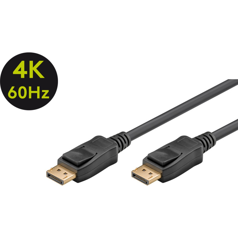 Produktbild för Goobay 49960 DisplayPort-kabel 3 m Svart
