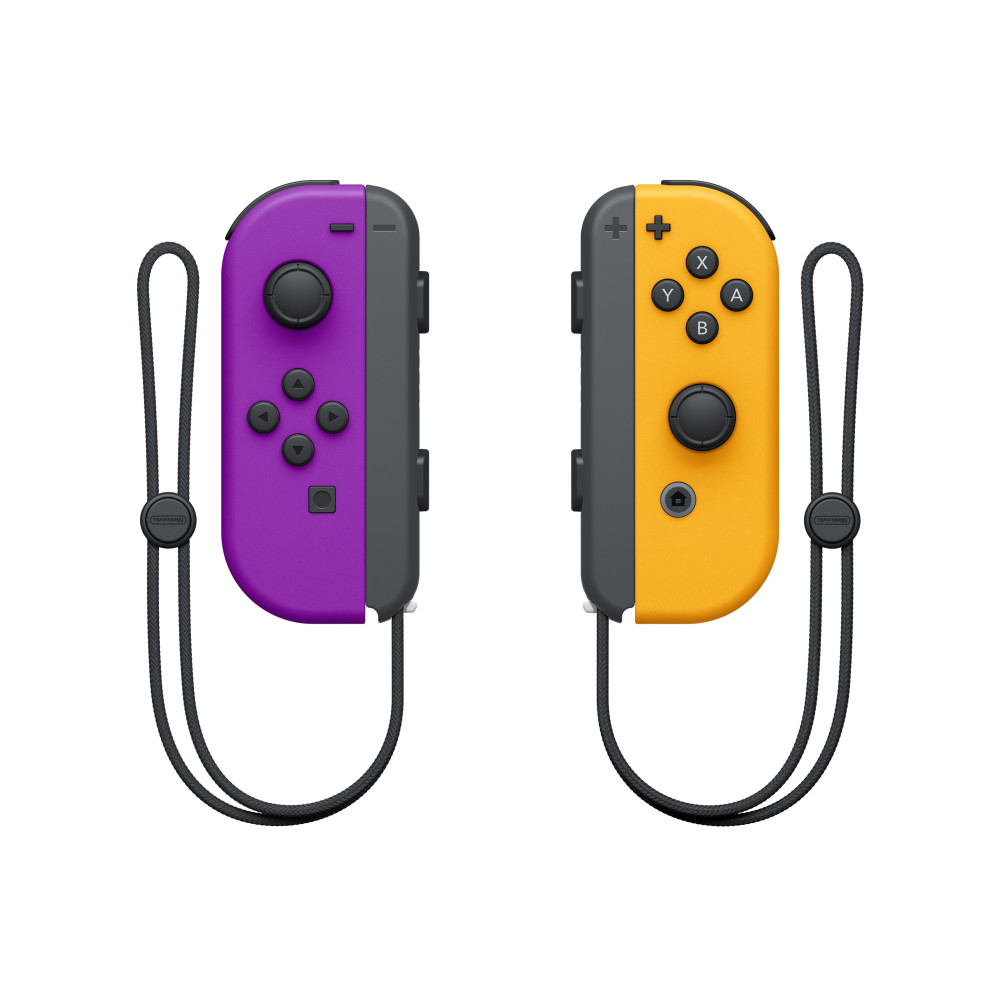 Produktbild för Nintendo Joy-Con Svart, Orange, Lila Bluetooth Spelplatta Analog / Digital Nintendo Switch