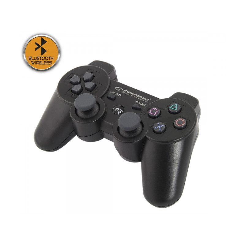 Produktbild för Esperanza EGG109K spelkonsoler Svart Bluetooth Joystick Analog Playstation 3