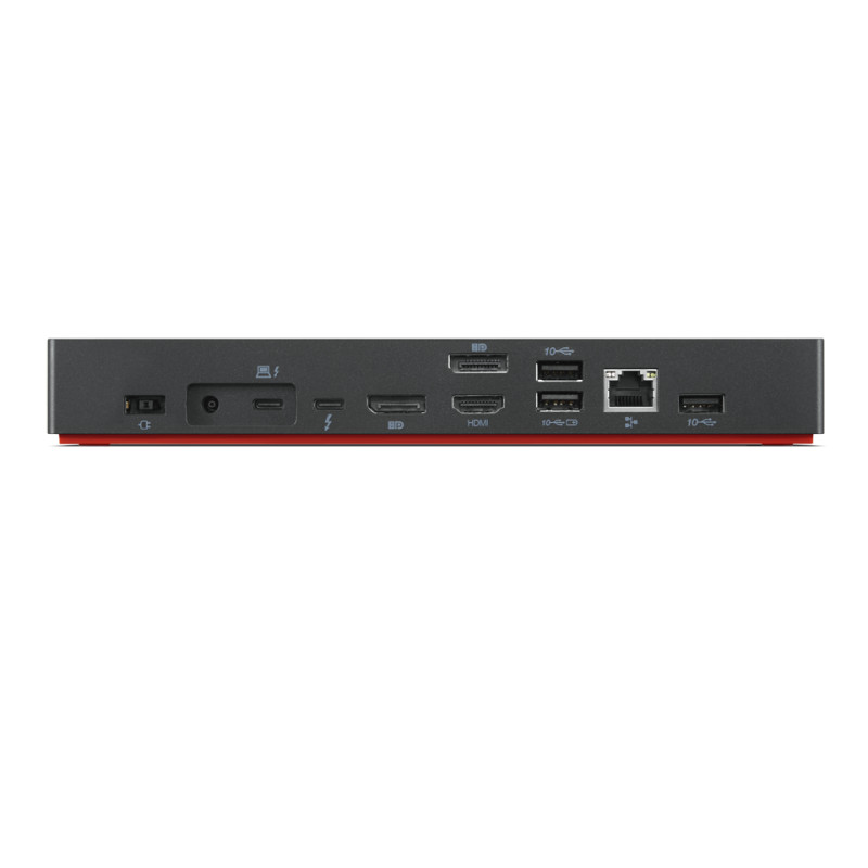 Produktbild för Lenovo 40B00300EU dockningsstationer för bärbara datorer Kabel Thunderbolt 4 Svart, Röd