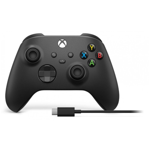 Microsoft Microsoft Xbox Wireless Controller + USB-C Cable Svart Bluetooth/USB Spelplatta Analog / Digital PC, Xbox One, Xbox Series S, Xbox Series X
