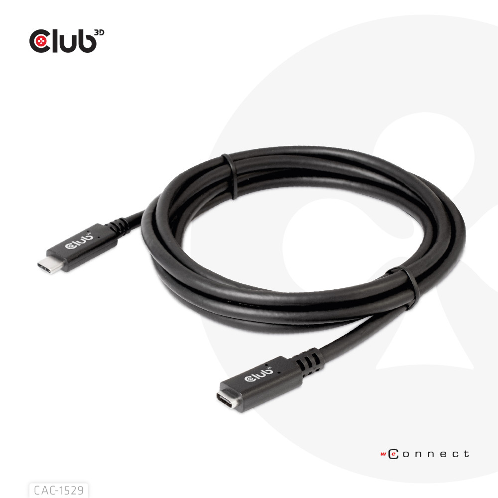Produktbild för CLUB3D CAC-1529 USB-kablar 2 m USB 3.2 Gen 1 (3.1 Gen 1) USB C Svart