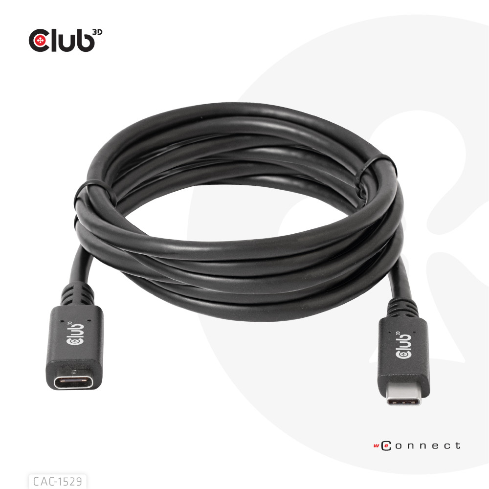 Produktbild för CLUB3D CAC-1529 USB-kablar 2 m USB 3.2 Gen 1 (3.1 Gen 1) USB C Svart