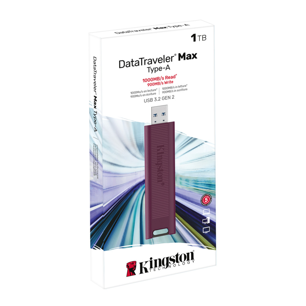 Produktbild för Kingston Technology DataTraveler Max USB-sticka 1 TB USB Type-A 3.2 Gen 2 (3.1 Gen 2) Röd