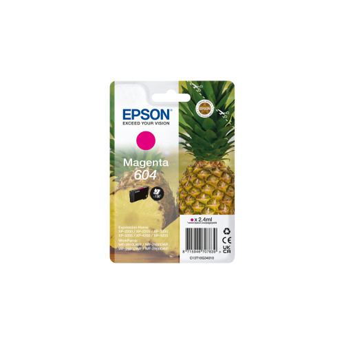 EPSON Epson 604 bläckpatroner 1 styck Kompatibel Standardavkastning Magenta
