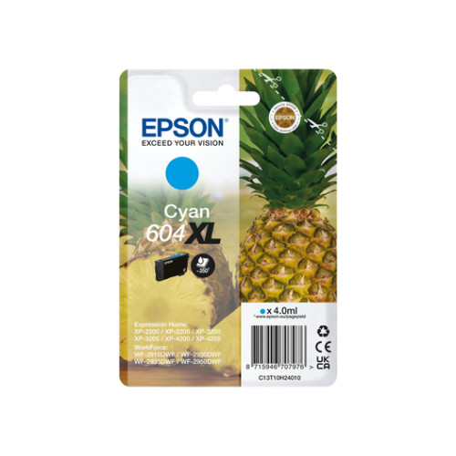 EPSON Epson 604XL bläckpatroner 1 styck Kompatibel Hög (XL) avkastning Cyan