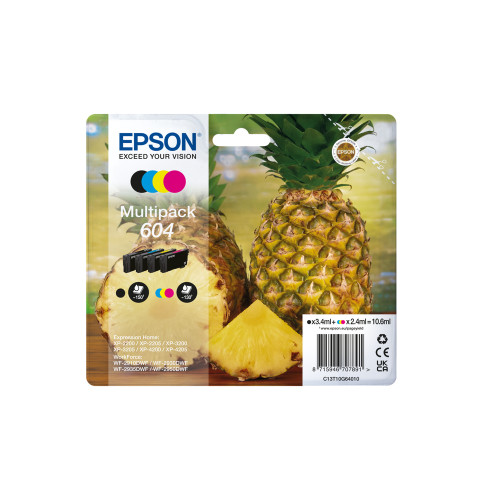 EPSON Epson 604 bläckpatroner 4 styck Kompatibel Standardavkastning Svart, Cyan, Magenta, Gul