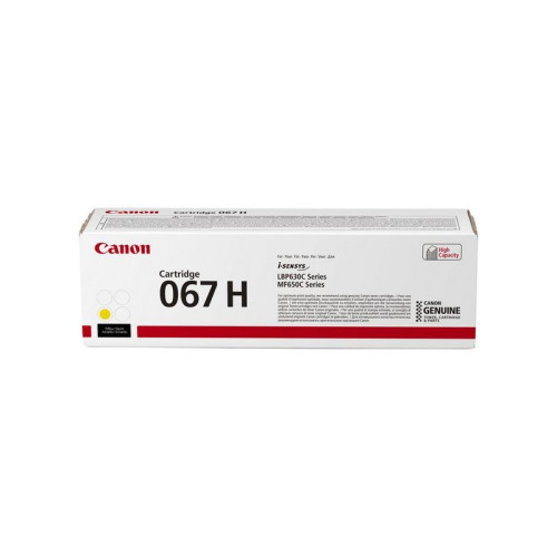 CANON Canon 067H Tonerkassett 1 styck Original Gul