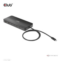 Miniatyr av produktbild för CLUB3D CSV-1581 dockningsstationer för bärbara datorer Dockning Thunderbolt 4 Svart