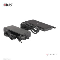 Miniatyr av produktbild för CLUB3D CSV-1581 dockningsstationer för bärbara datorer Dockning Thunderbolt 4 Svart