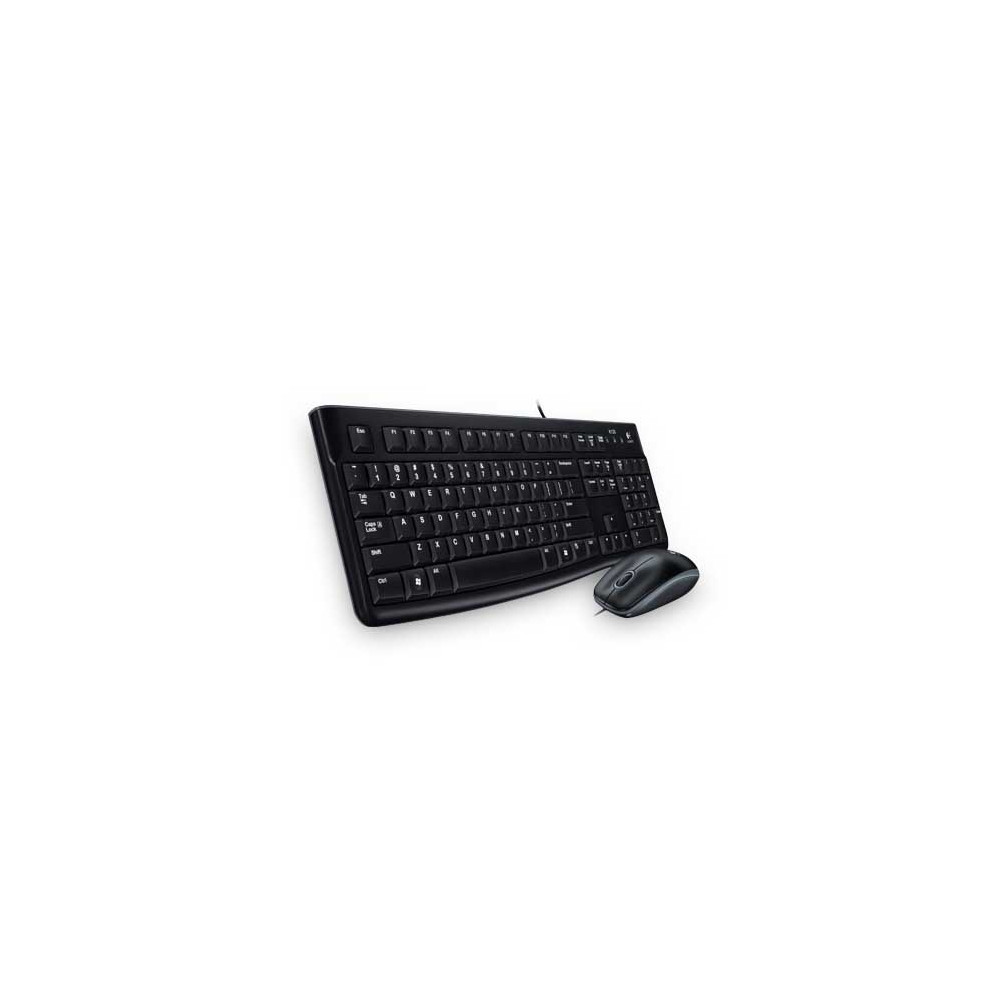 Produktbild för Logitech Desktop MK120 tangentbord Mus inkluderad USB QWERTY Nordic Svart