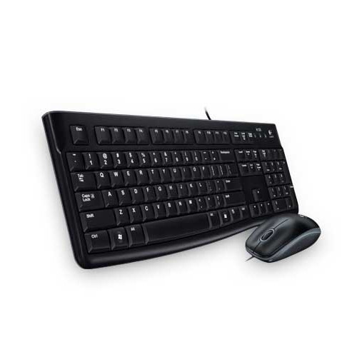 Logitech Logitech Desktop MK120 tangentbord Mus inkluderad USB QWERTY Nordic Svart