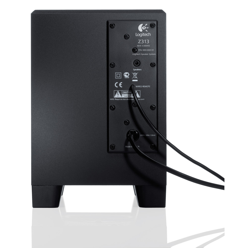 Produktbild för Logitech Z313 mikrofonset 25 W PC Svart 2.1 kanaler 5 W