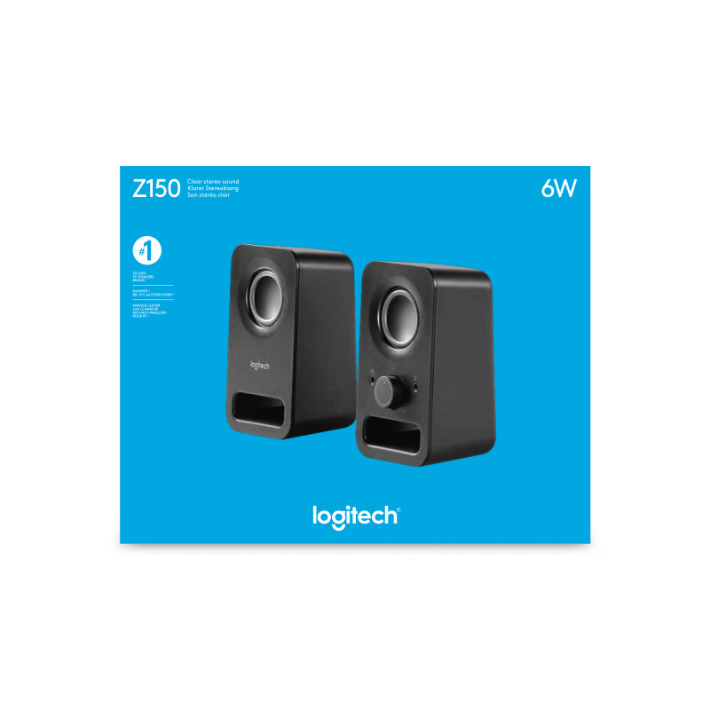 Produktbild för Logitech Z150 högtalare Svart Kabel 3 W