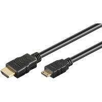 Miniatyr av produktbild för Goobay 31932 HDMI-kabel 2 m HDMI Typ A (standard) HDMI Type C (Mini) Svart
