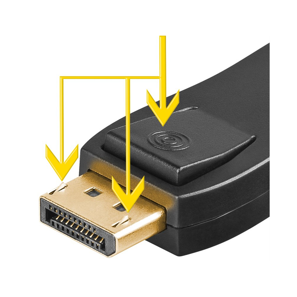 Produktbild för Goobay HDMI DisplayPort Adapter Svart