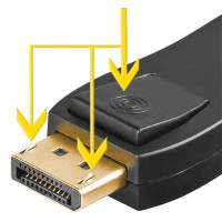 Produktbild för Goobay HDMI DisplayPort Adapter Svart