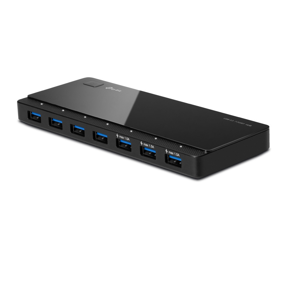 Produktbild för TP-Link UH700 gränssnittshubbar USB 3.2 Gen 1 (3.1 Gen 1) Micro-B 5000 Mbit/s Svart