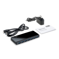 Produktbild för TP-Link UH700 gränssnittshubbar USB 3.2 Gen 1 (3.1 Gen 1) Micro-B 5000 Mbit/s Svart