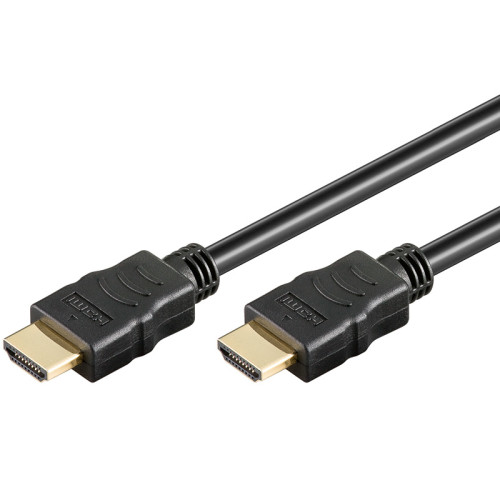 Goobay Goobay 69122 HDMI-kabel 0,5 m HDMI Typ A (standard) Svart