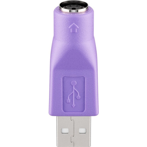 Goobay Goobay 68918 kabelomvandlare (hane/hona) USB Type-A PS/2 Violett