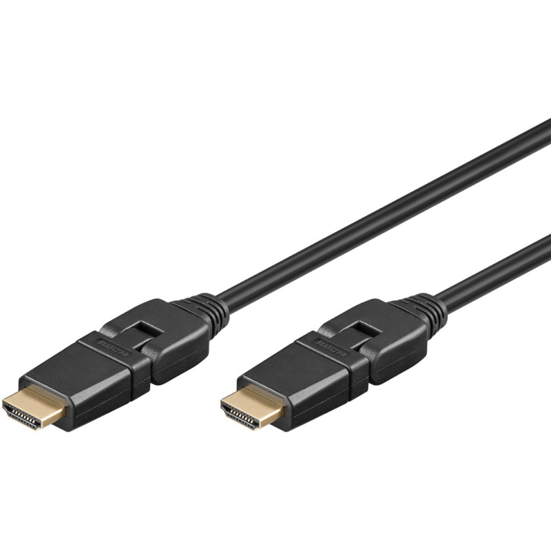 Produktbild för Goobay 31914 HDMI-kabel 2 m HDMI Typ A (standard) Svart