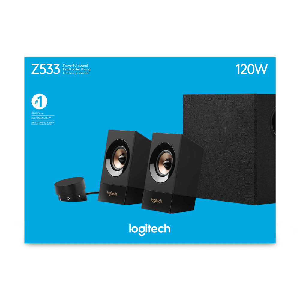 Produktbild för Logitech Z533 mikrofonset 60 W Universal Svart 2.1 kanaler 15 W