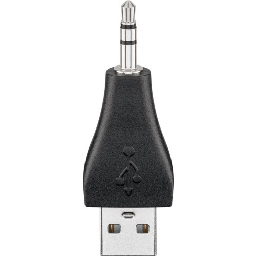 Goobay Goobay 93981 kabelomvandlare (hane/hona) USB-A 3,5mm Svart