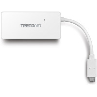 Miniatyr av produktbild för Trendnet TUC-H4E gränssnittshubbar USB 3.2 Gen 1 (3.1 Gen 1) Type-C 5000 Mbit/s Vit