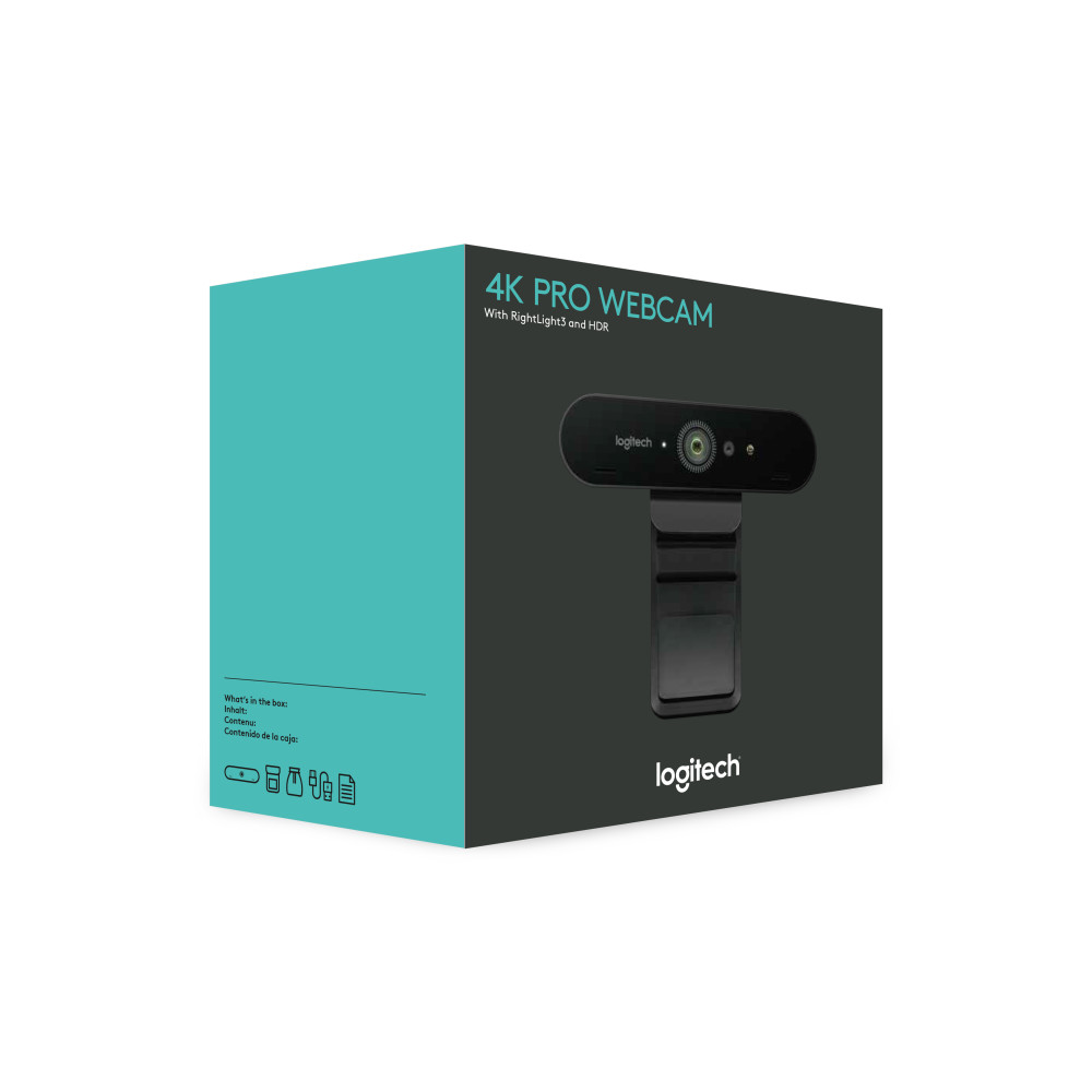 Produktbild för Logitech Brio webbkameror 13 MP 4096 x 2160 pixlar USB 3.2 Gen 1 (3.1 Gen 1) Svart