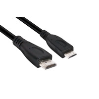Produktbild för CLUB3D Mini HDMI™ to HDMI™ 2.0 4K60Hz Cable 1M / 3.28Ft
