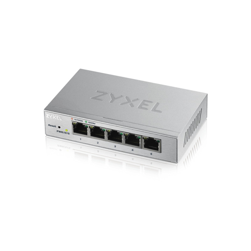Produktbild för Zyxel GS1200-5 hanterad Gigabit Ethernet (10/100/1000) Silver